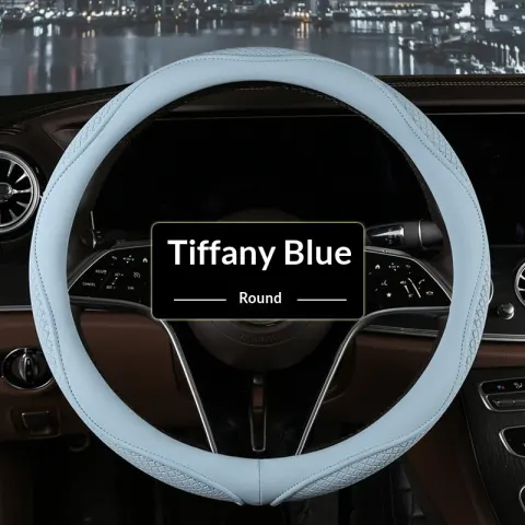 Car Steering Wheel Cover Synthetic Leather for Vehicles