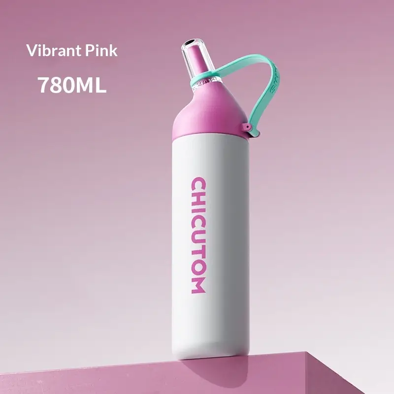 Thermal Mug With Straw Large Capacity Specially For Students Going To School