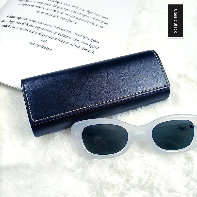 Portable And Minimalist Leather Glasses Case