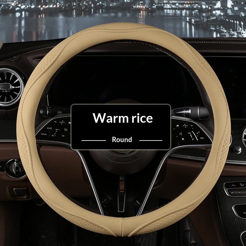 Car Steering Wheel Cover Synthetic Leather For Vehicles