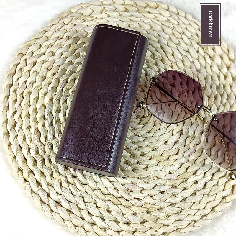Portable And Minimalist Leather Glasses Case