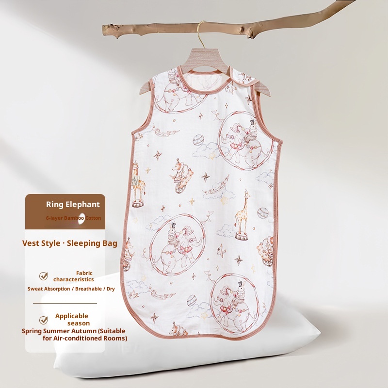Baby Vest-style Sleeping Bag Summer Thin Style For Newborns