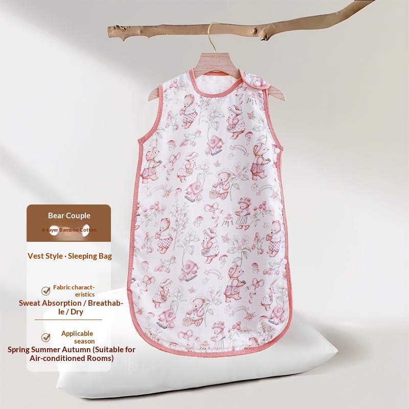 Baby Vest-style Sleeping Bag Summer Thin Style For Newborns