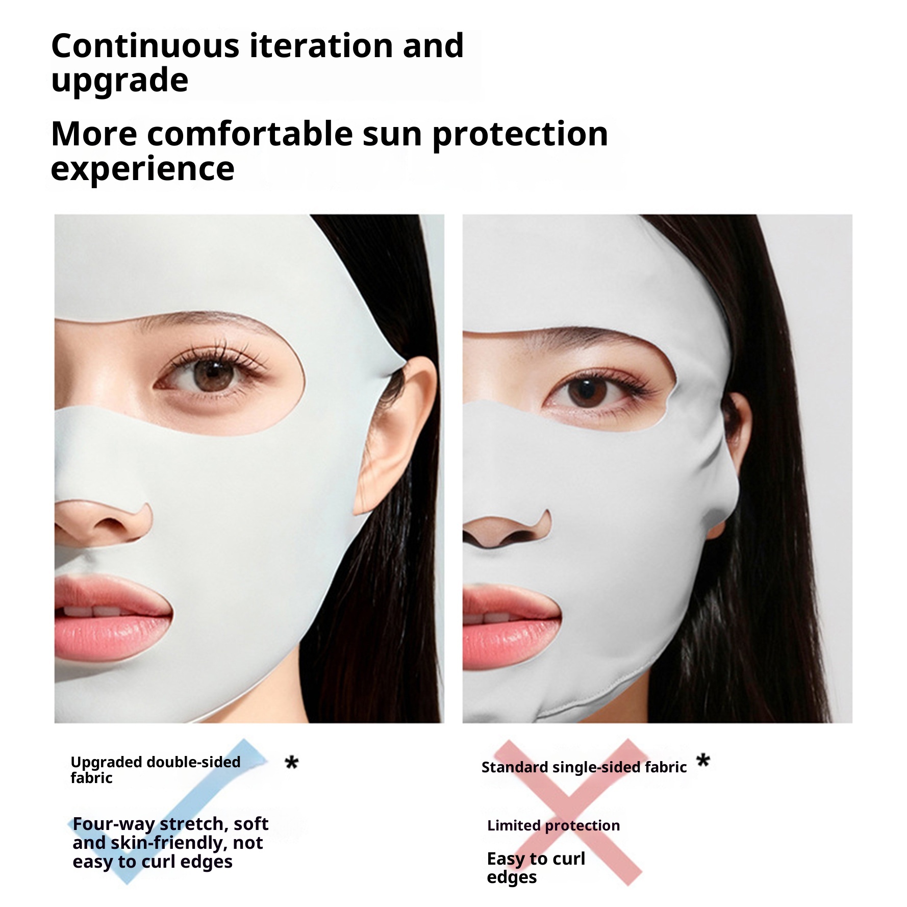 Summer Ice Silk Full-Face Sun-Protective Mask For Women
