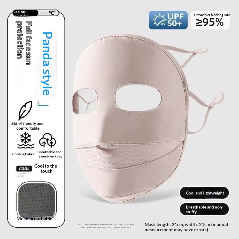 Sun-protective Mask For Women UV-blocking Ice-silk Face Mask