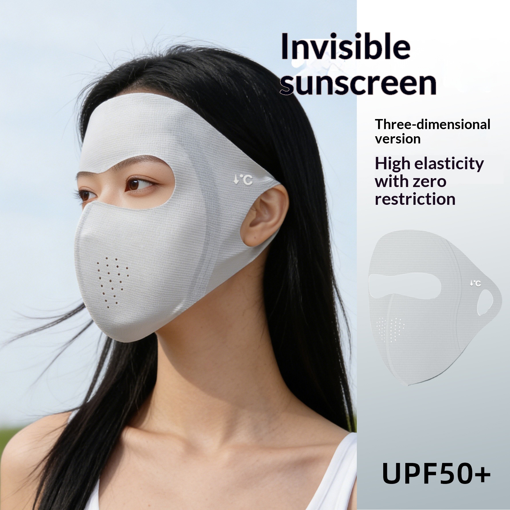 Summer Full-Face Sun-Protective Mask For Women