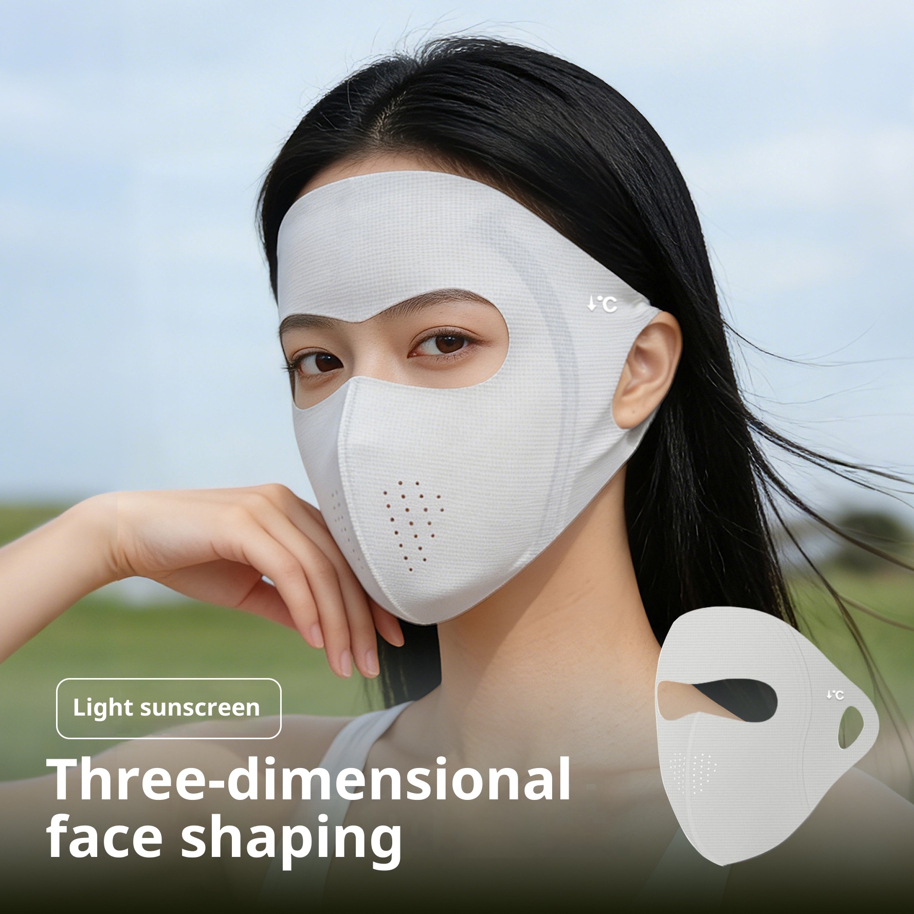 Summer Full-Face Sun-Protective Mask For Women