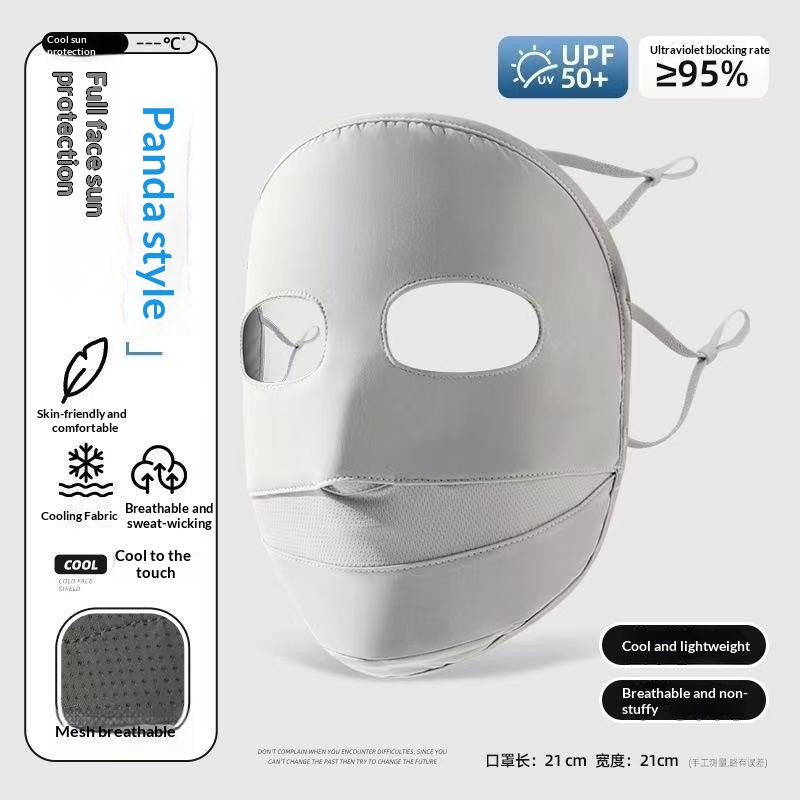 Sun-protective Mask For Women UV-blocking Ice-silk Face Mask