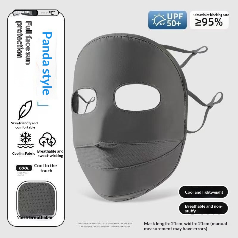 Sun-protective Mask For Women UV-blocking Ice-silk Face Mask