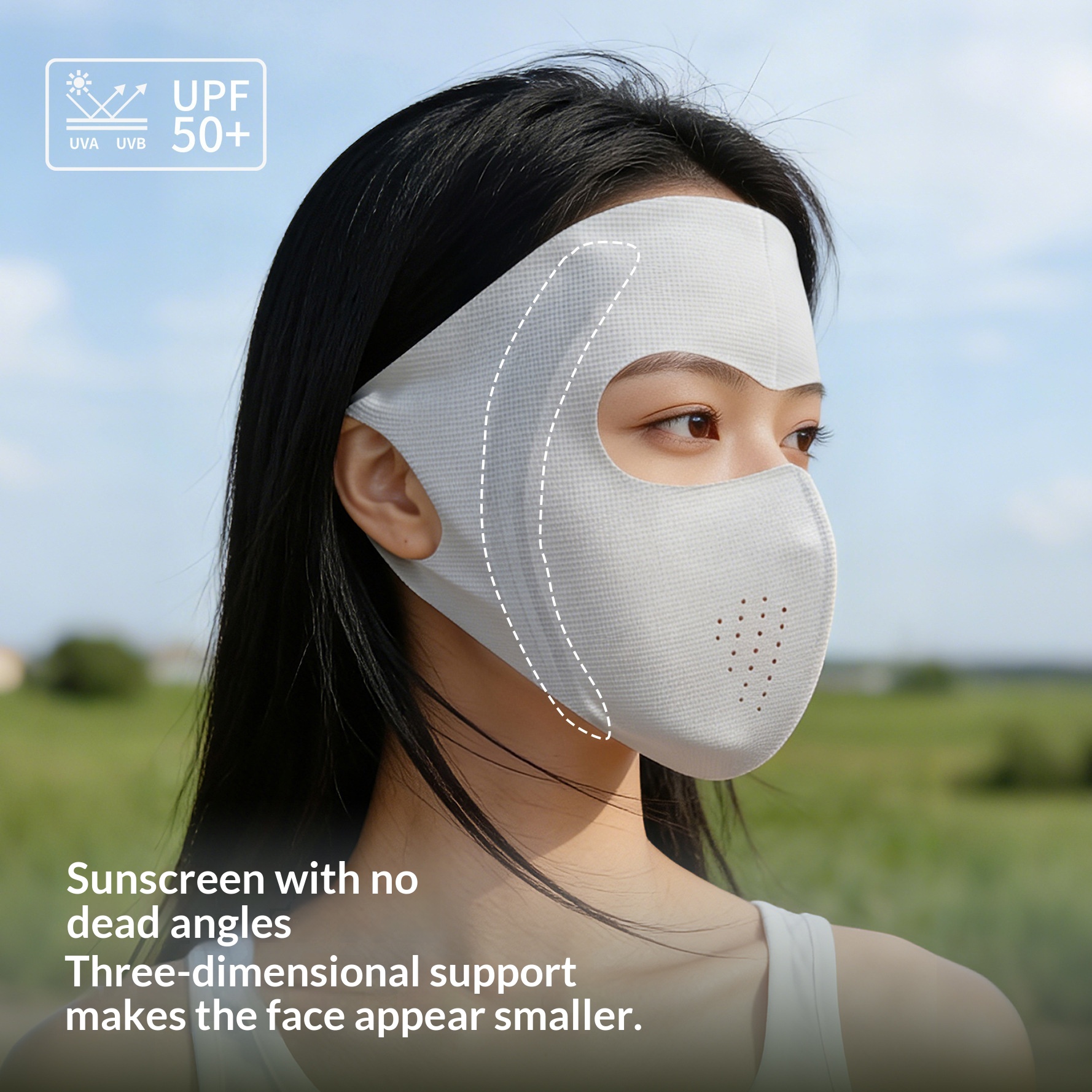 Summer Full-Face Sun-Protective Mask For Women