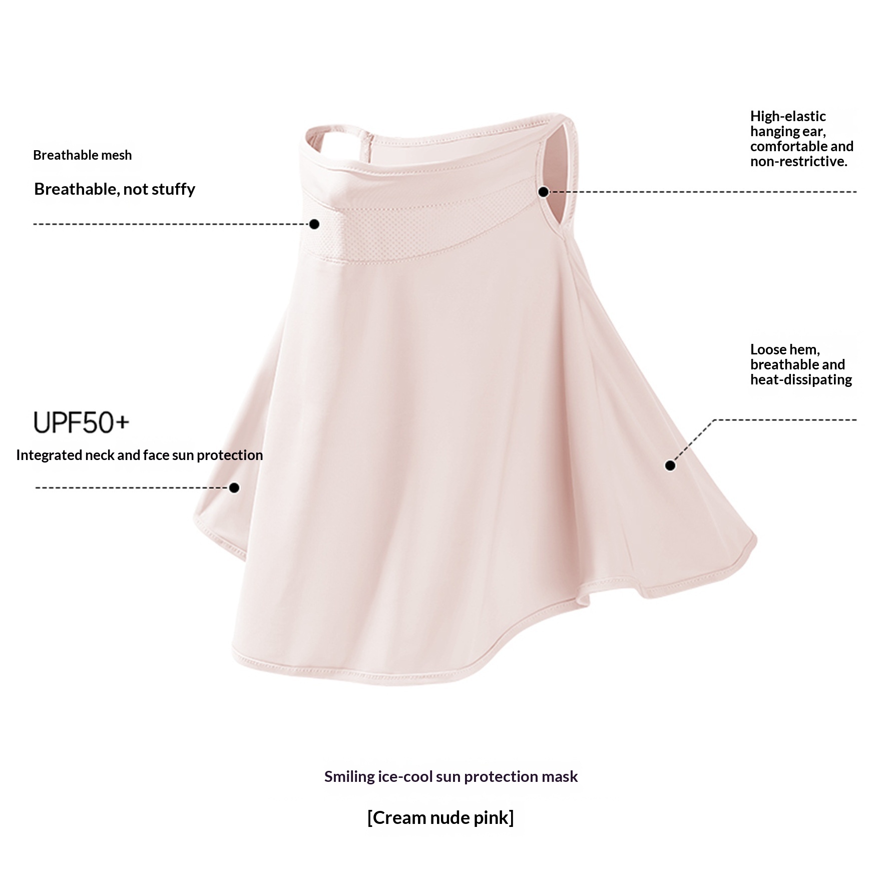 Women's Breathable Summer Nylon Sun-Protective Face Mask