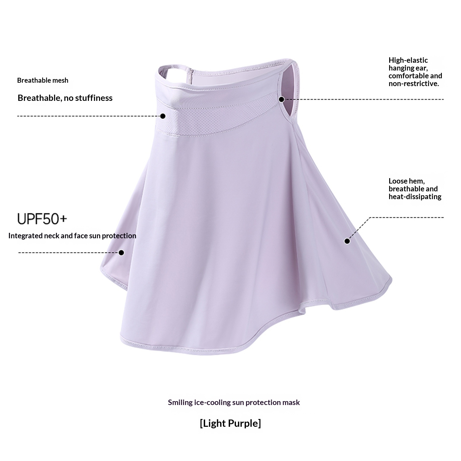 Women's Breathable Summer Nylon Sun-Protective Face Mask