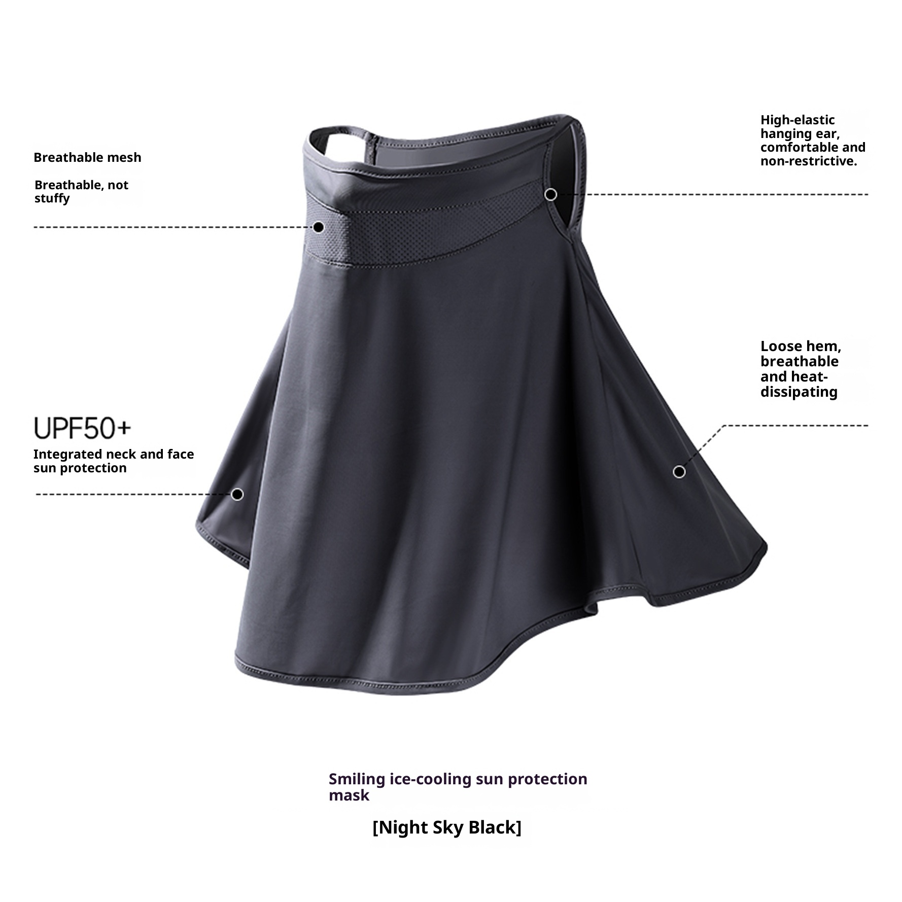 Women's Breathable Summer Nylon Sun-Protective Face Mask