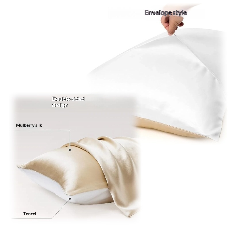 161922 Mm Silk Pillowcase Silk, Single-sided Piping