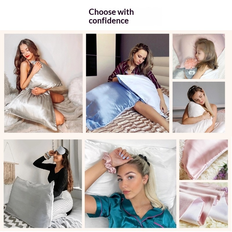 161922 Mm Silk Pillowcase Silk, Single-sided Piping