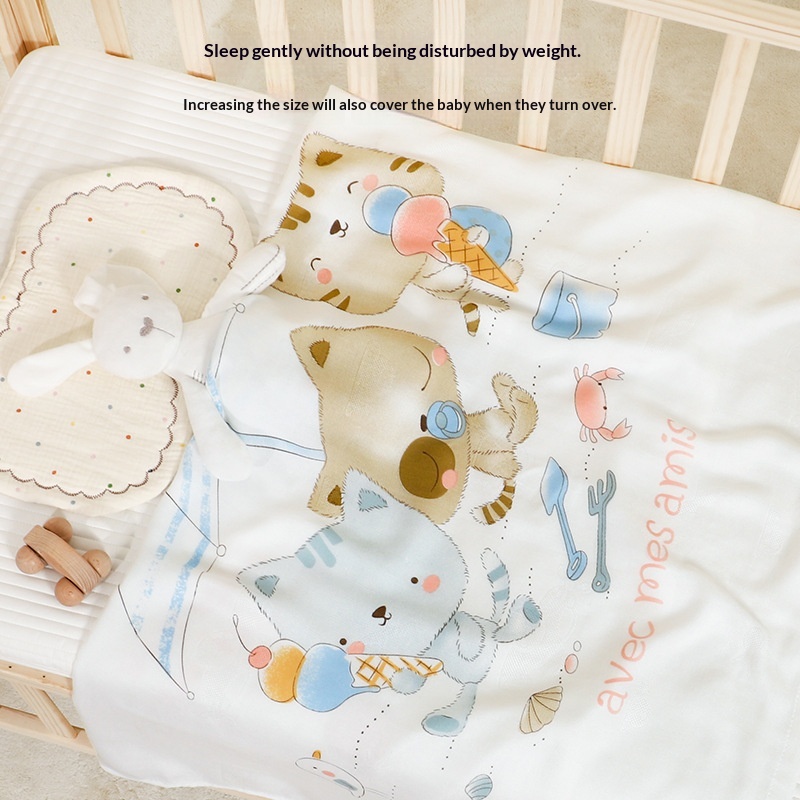 Infant And Toddler Bamboo Fiber Class A Blanket Bath Towel Cooling Blanket