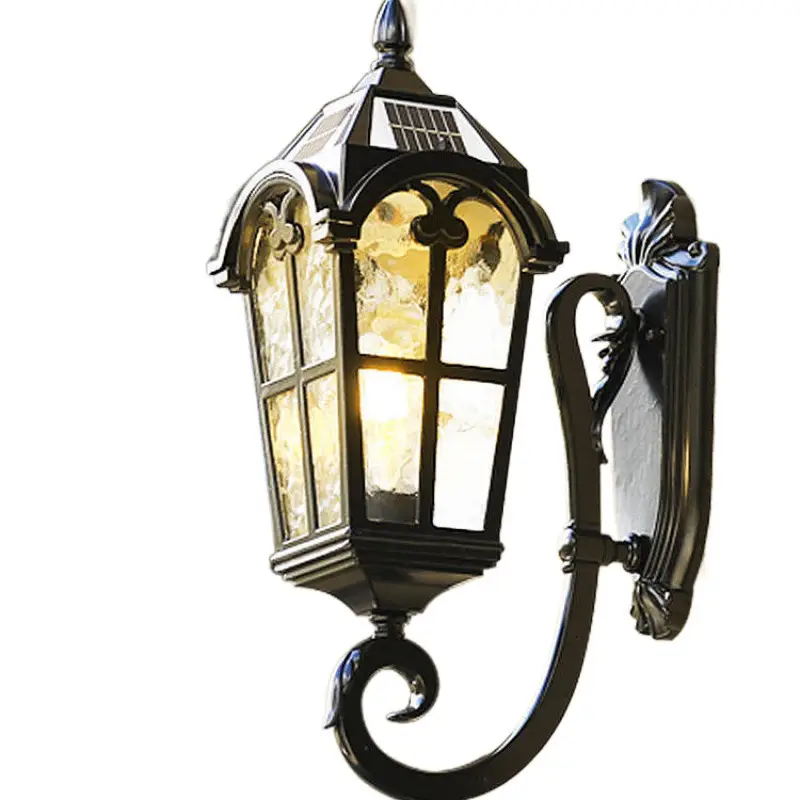 European Versatile Outdoor Solar Waterproof Wall Lamp