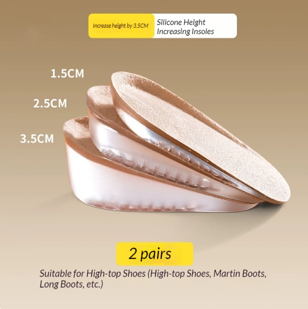 Womens Height-Enhancing Insoles Arch Support Reduce Foot Fatigue Height-Increasing Insoles — view 5