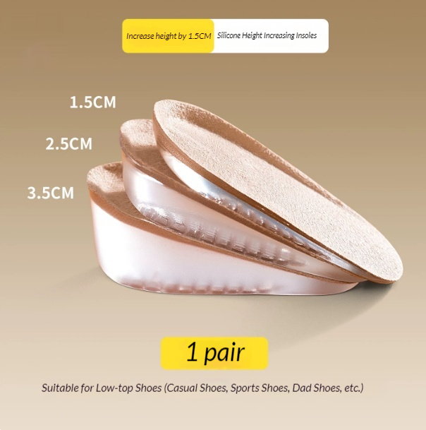Womens Height-Enhancing Insoles Arch Support Reduce Foot Fatigue Height-Increasing Insoles — view 2
