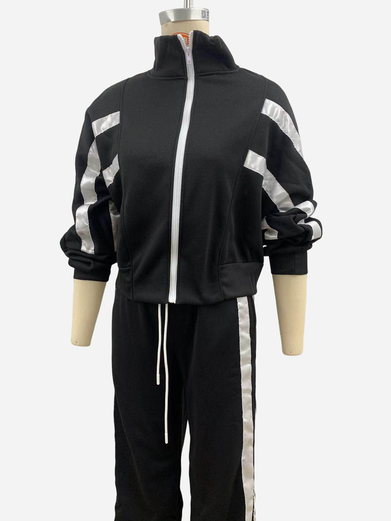 Fashion Two-piece White Sports Suit Loose Shirt Casual Pants Sets Sportswear Clothes Tracksuit Women Outfits
