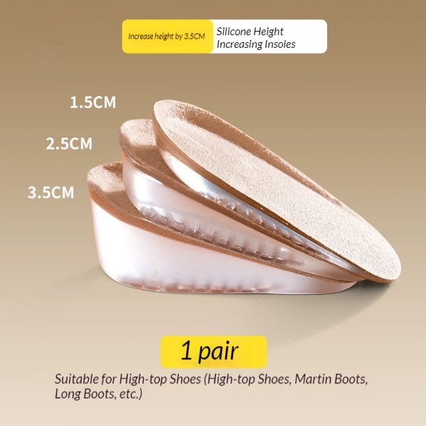 Womens Height-Enhancing Insoles Arch Support Reduce Foot Fatigue Height-Increasing Insoles — view 6