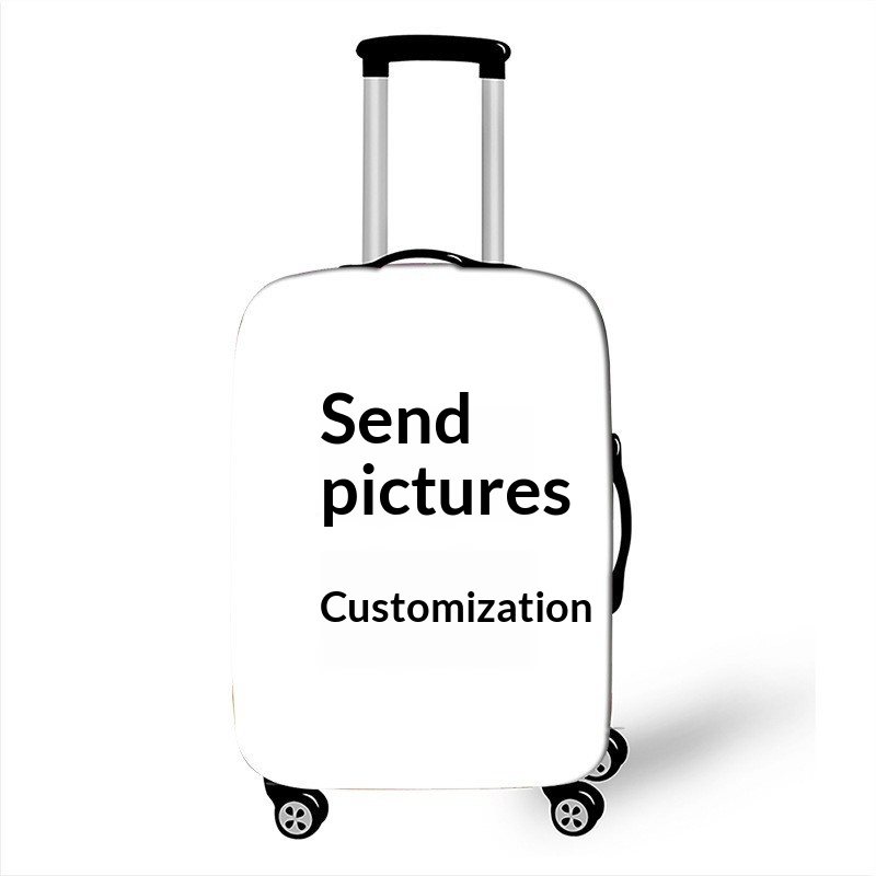 Luggage Protection Cover With Printed Travel Dust Cover
