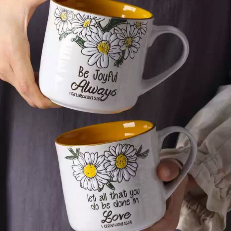 Underglaze Colored Mug Large-capacity Water Cup