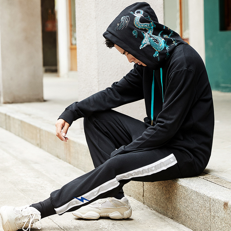 Hooded Sweatshirt With Embroidery