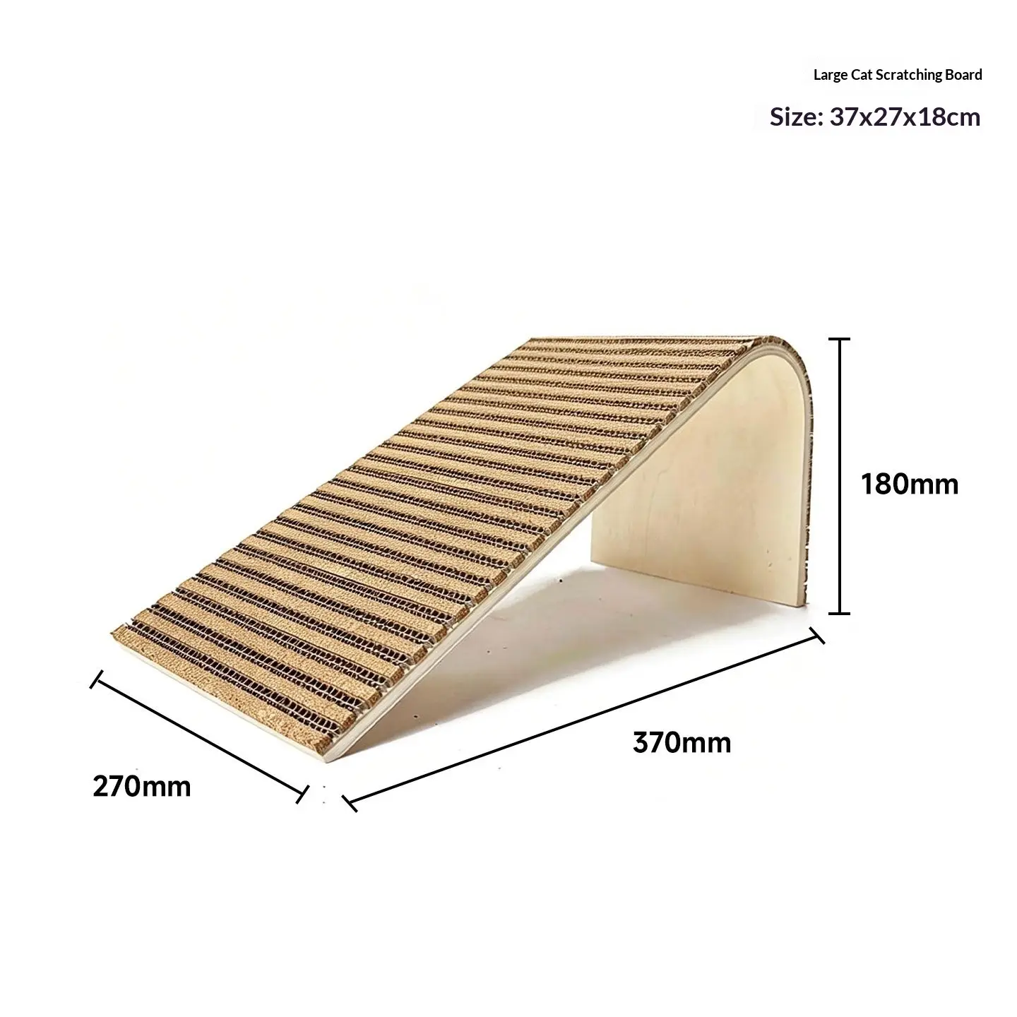 Vertical Sloped Wear-Resistant Cork Cat Scratcher