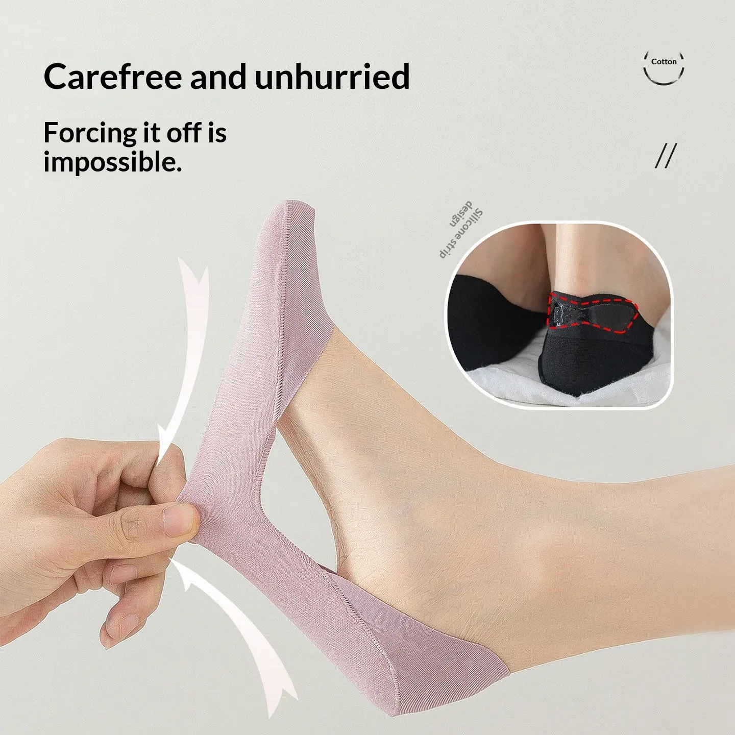 Women's Invisible Ship Socks Low-Cut Thin Pure