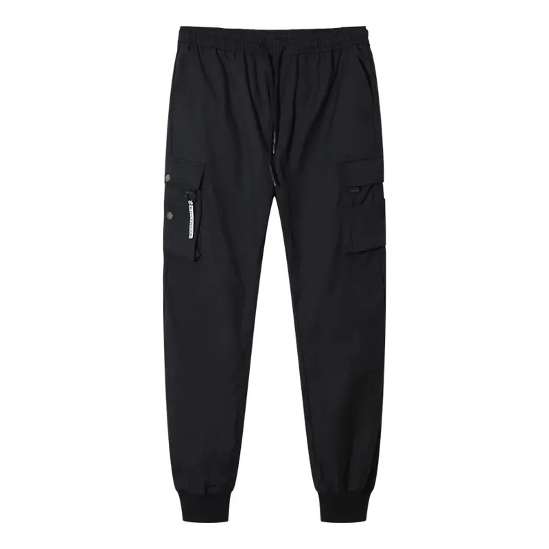 Women's Cargo Jogger Pants with Drawstring Waist and Multiple Pockets