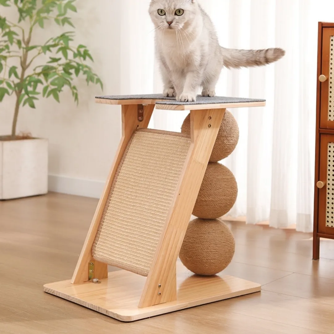 Scratch-resistant Cat Tree With Minimal Shedding