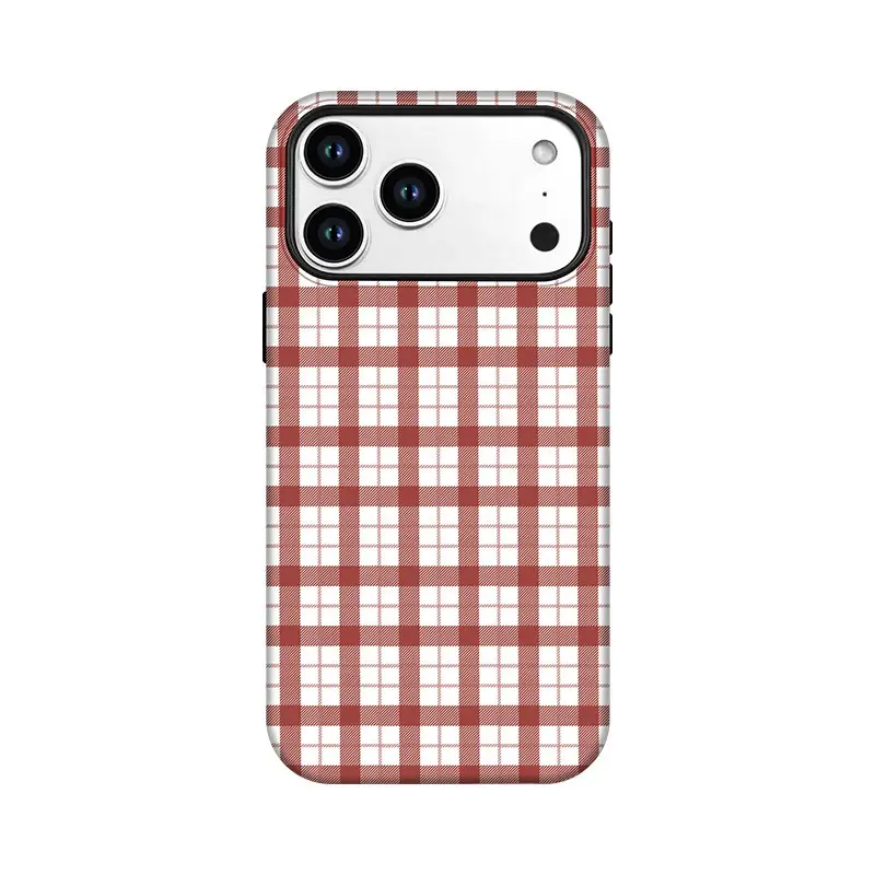 Plaid Film Phone Case Full-body Drop-proof Protective Cover
