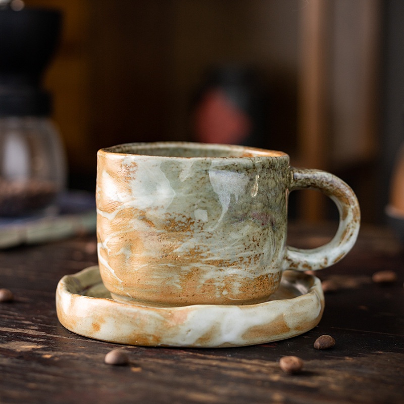 Coarse Pottery Vintage Ceramic Coffee Cup