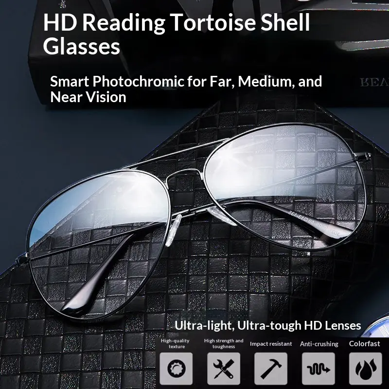 Multifocal Photochromic High-Definition Reading Glasses