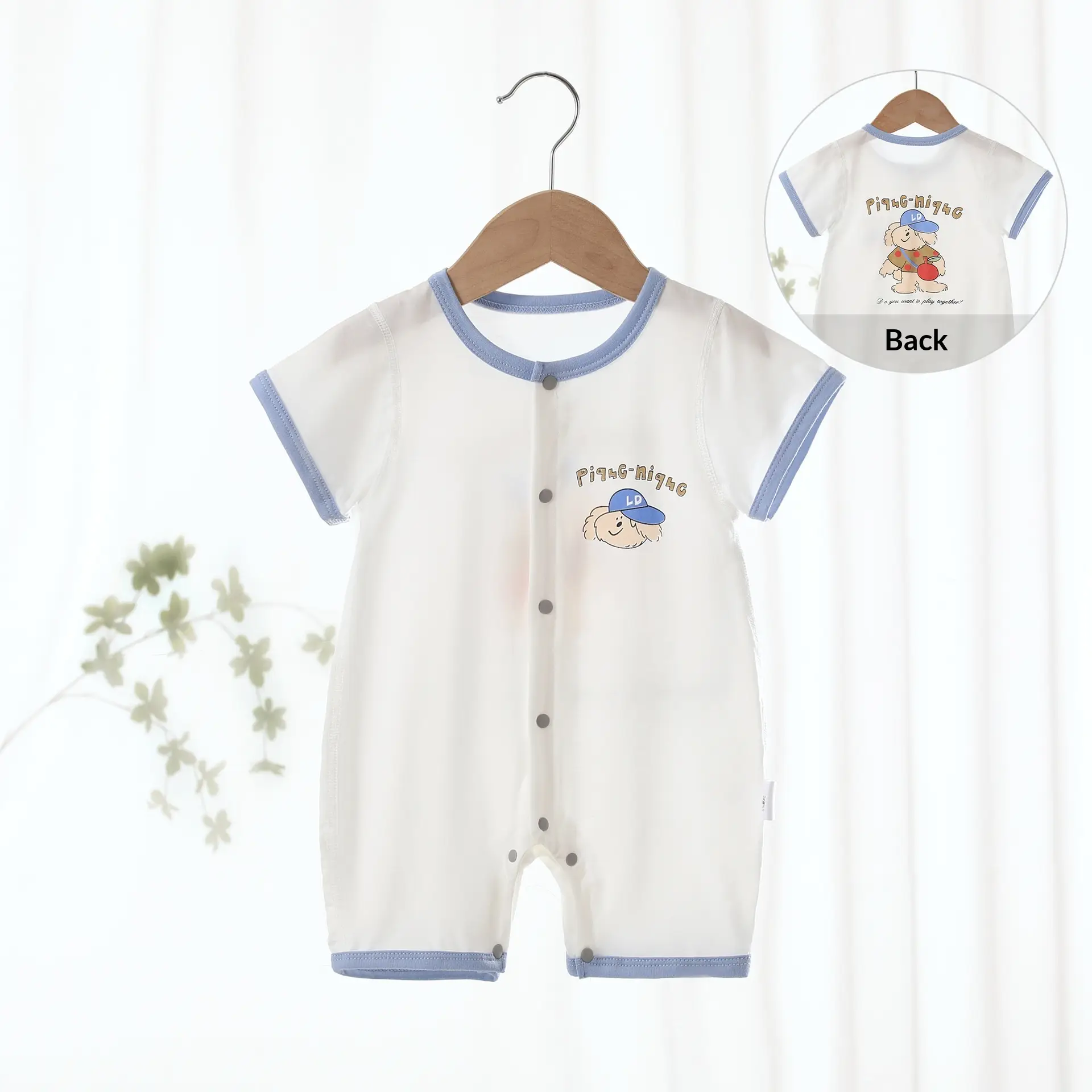 Summer Thin Newborn Baby Onesie Short Jumpsuit