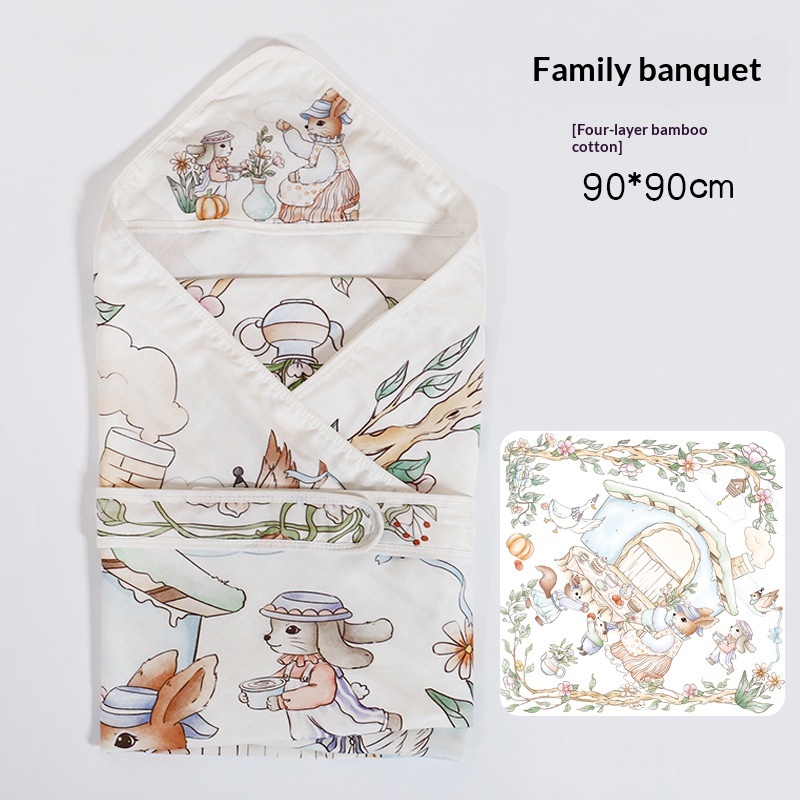 Baby Lightweight Pure Cotton Swaddle Blanket