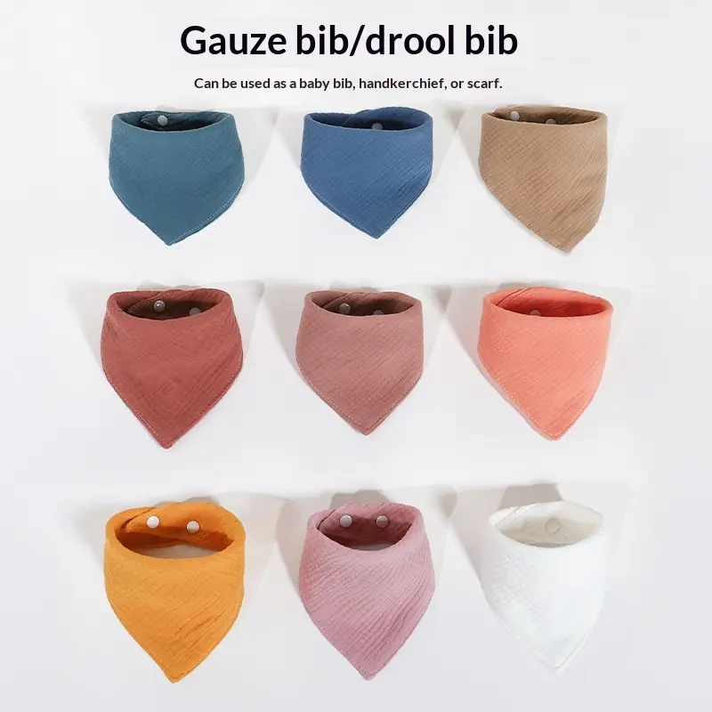 Babys Pure Cotton Drool Cloth Infant Triangular