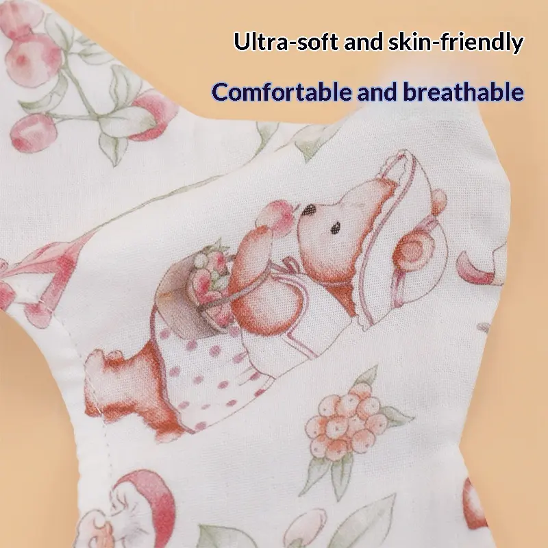Petal Bamboo Cotton Waterproof Kids Bib Baby