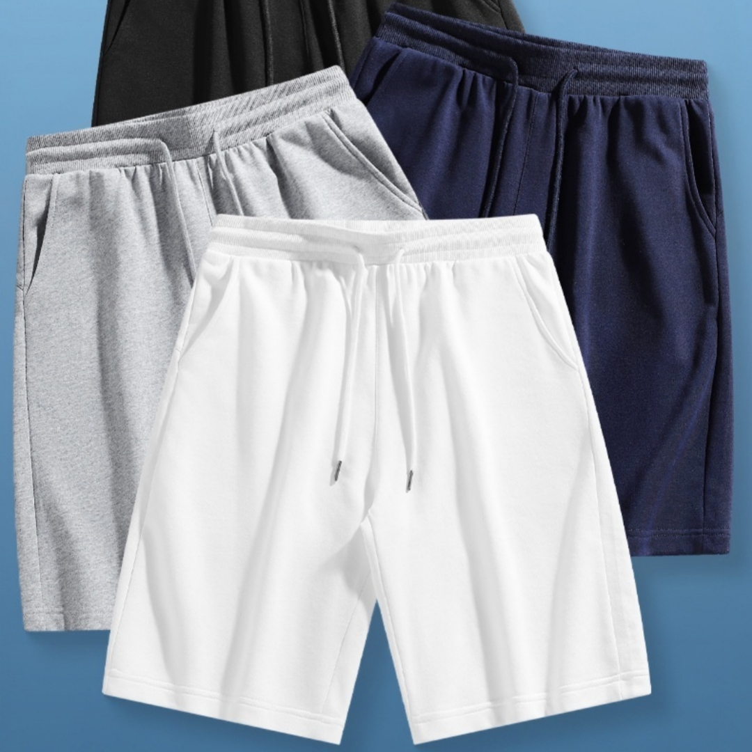 Cross-border Streetwear Gray Pure Cotton Shorts