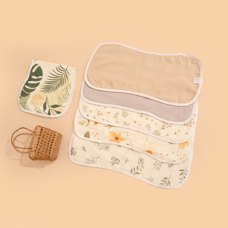 Baby Burp Cloth Crinkled Cotton Pure Cotton
