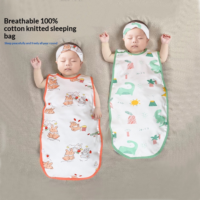 Baby Vest-style Sleeping Bag Class A Sleeveless Thin Pure Cotton