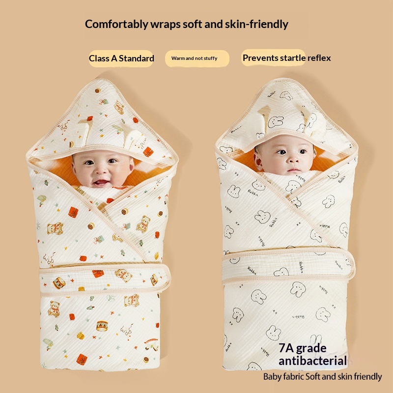 Newborn Baby Swaddle Blanket Class A Pure Cotton Gauze Quilt