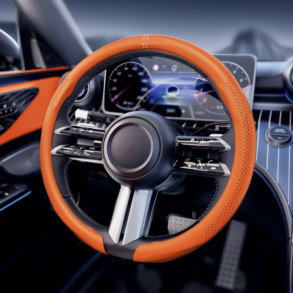 NAPAP Perforated Breathable Car Steering Wheel Cover