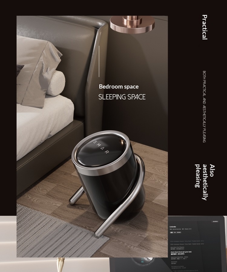 Angled-mouth Large-capacity Kitchen Trash Can With Lid 8c9035e9 9b53 4132 8bd4 21e1ed78ff69 Trans
