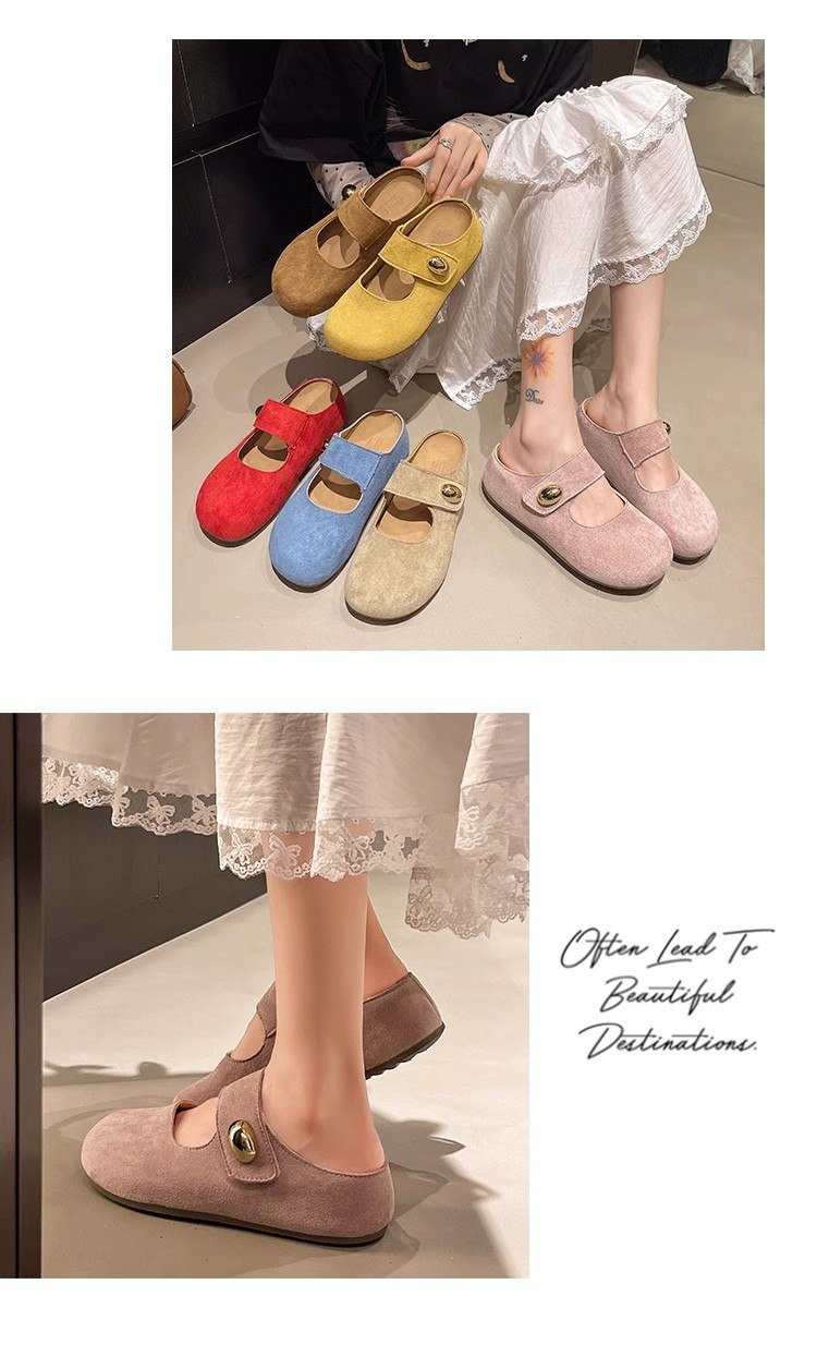 Women's Slip-On Platform Mules Microfiber Leather Slides – Sarah Express