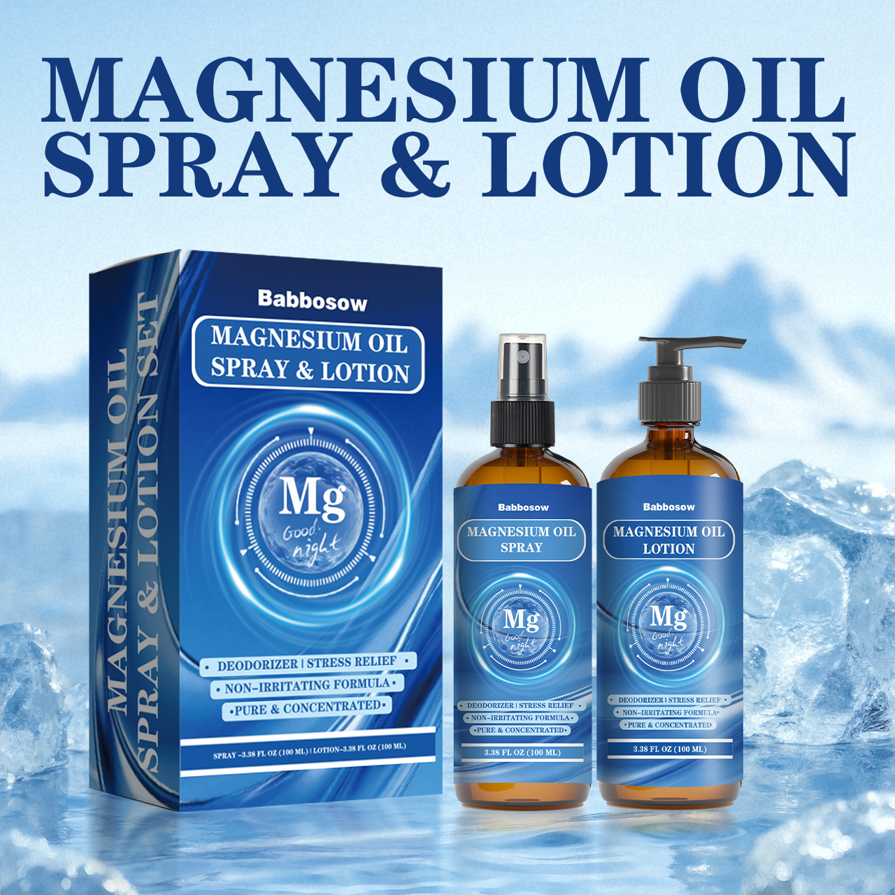 Magnesium Oil Spray Sports Sleep Relaxation Magnesium Cream Magnesium Oil Mist