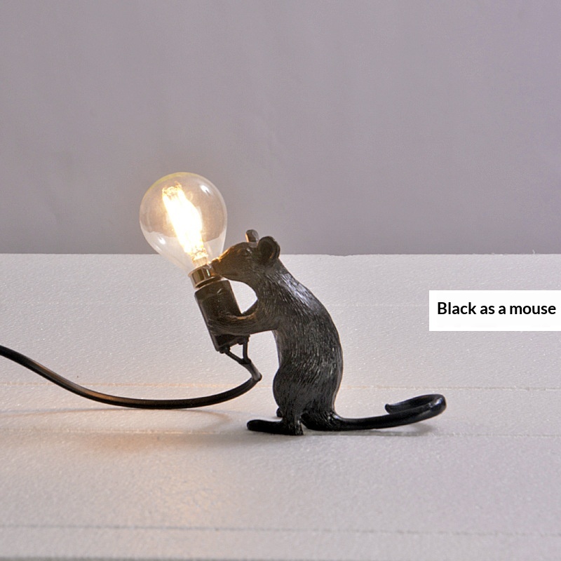 Nordic-style Creative White Animal Mouse Lamp For Living Room And Dining Room 2
