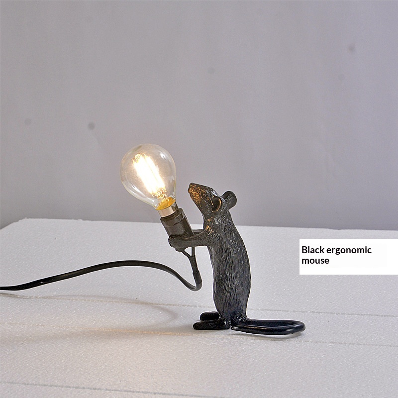 Nordic-style Creative White Animal Mouse Lamp For Living Room And Dining Room 5