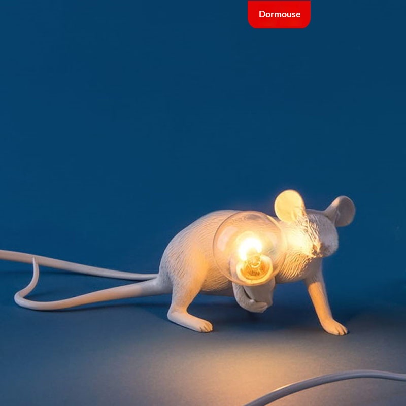 Nordic-style Creative White Animal Mouse Lamp For Living Room And Dining Room 10